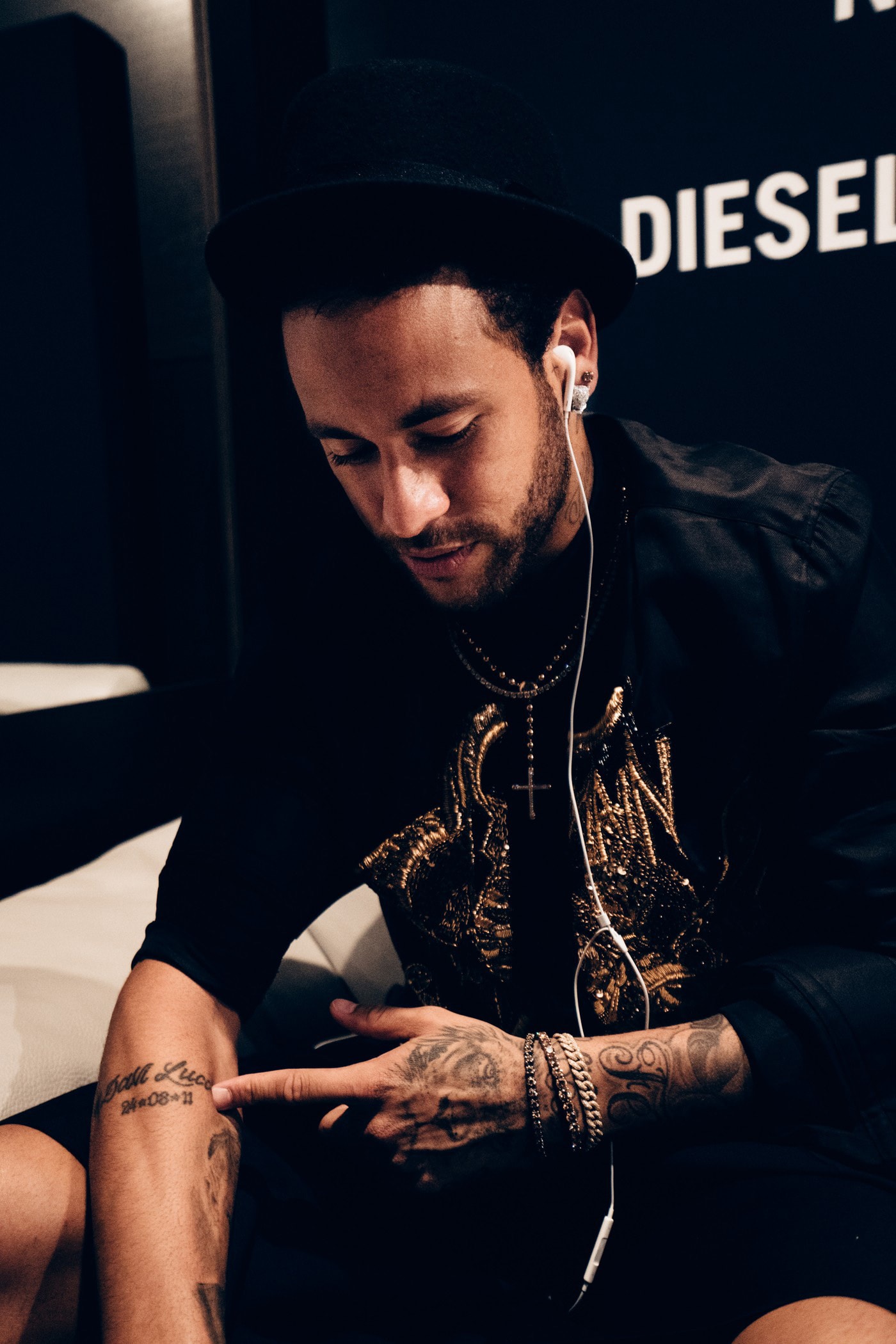 Neymar Jr. Talks Tattoos and His New Diesel Fragrance interviews France hypebeast france paris paris saint germain brazil football soccer