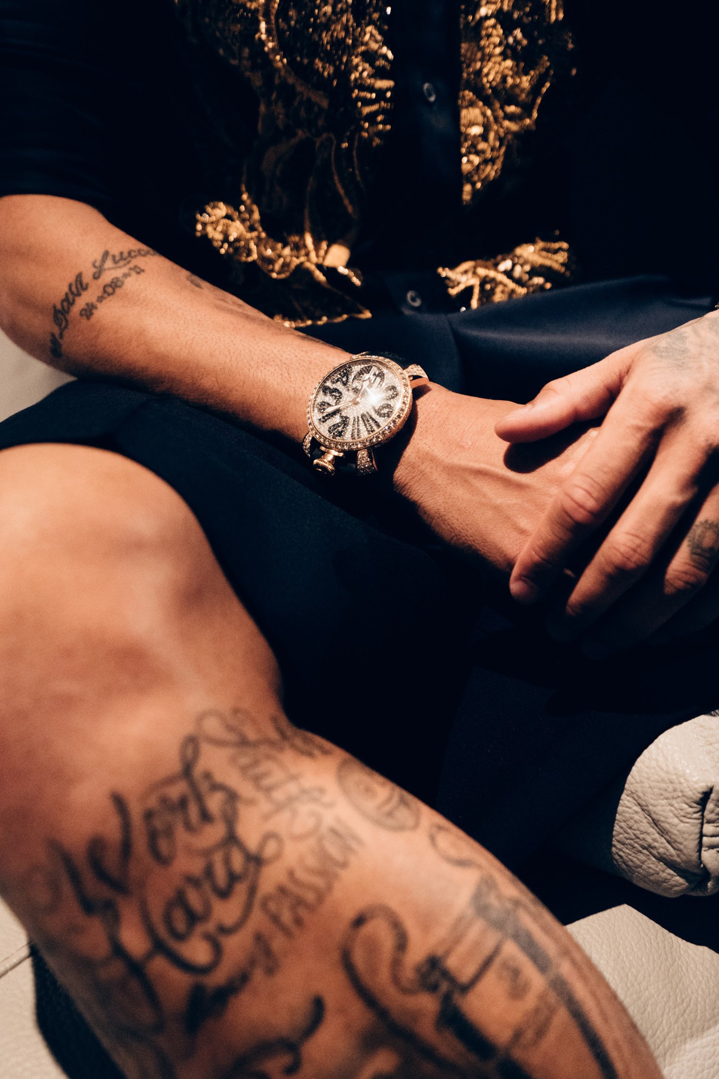 neymar back tattoo