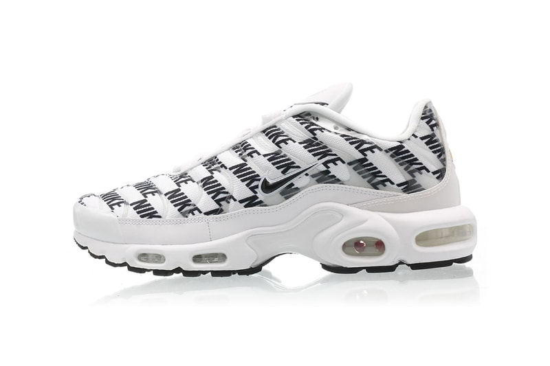 Nike Air Max Plus Black White Release miniature logo branding CJ5331-100