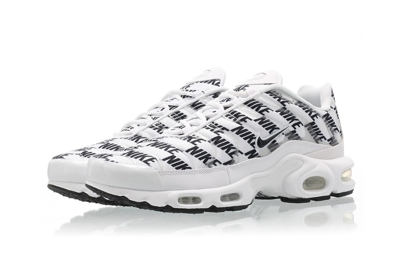 Nike Air Max Plus Black White Release miniature logo branding CJ5331-100