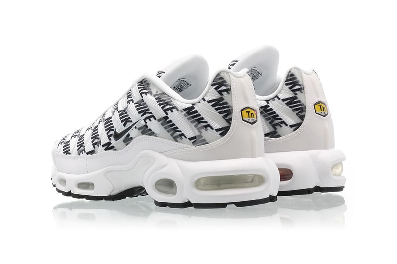 Nike Air Max Plus Black White Release miniature logo branding CJ5331-100