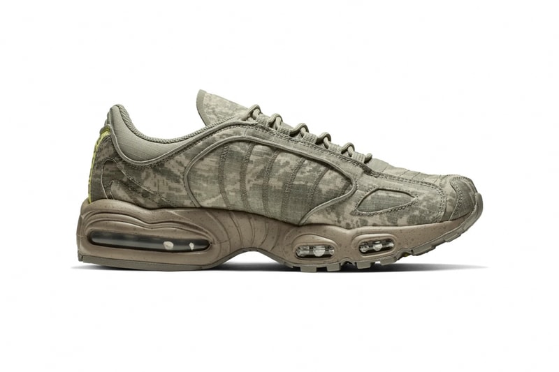 Nike Air Max Tailwind IV "Digi-Camo" Sneaker Release Information Drop Information Ripstop Upper Volt Details Mini Swoosh Branding Speckled Sole Unit Retro 