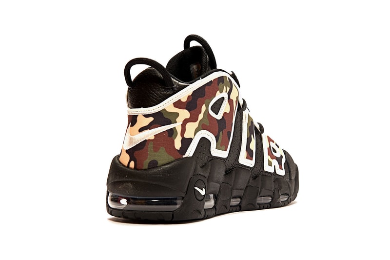 Nike Air More Uptempo '96 QS "Sail-LT"/"British Tan/"Asparagus"/Black camouflage print pattern release date info buy may 2019 CJ6122-001