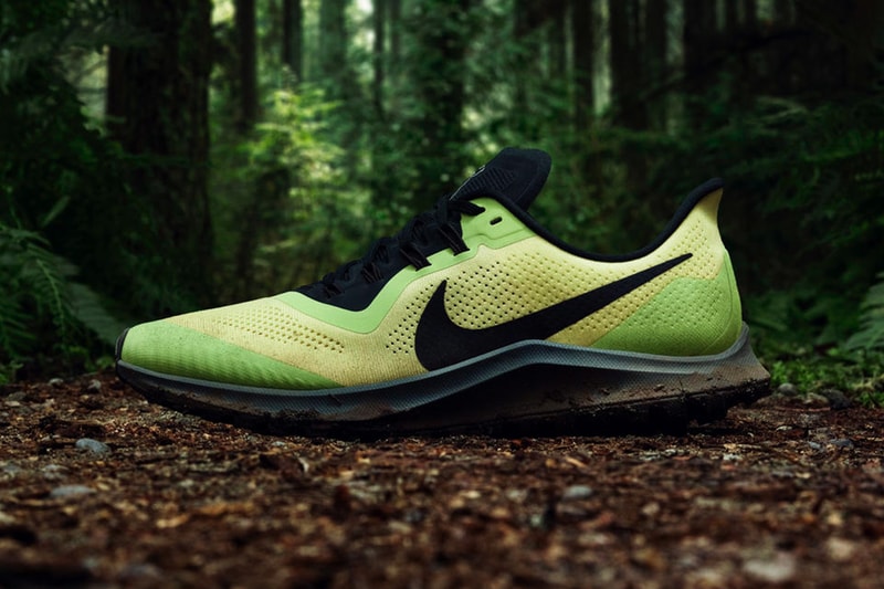 Nike Air Zoom Pegasus 36 Trail Release Green Black Info