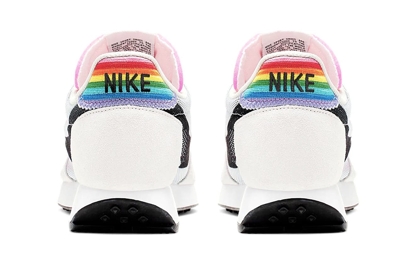 nike rainbow detail mesh sneakers