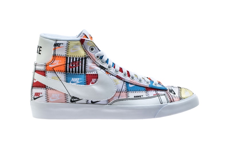 Nike Blazer Low & Mid Premium Multicolor Pack Release Info "BLACK/MULTI COLOR" "White/MULTI COLOR" patchwork ci9887-100 ci9888-00 drop date info price 