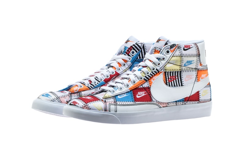Nike Blazer Low & Mid Premium Multicolor Pack Release Info "BLACK/MULTI COLOR" "White/MULTI COLOR" patchwork ci9887-100 ci9888-00 drop date info price 