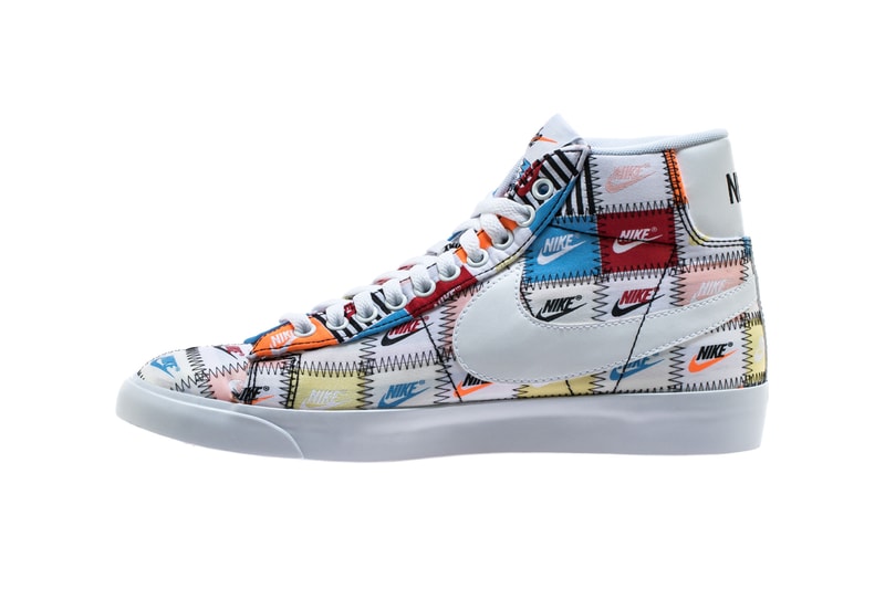 Nike Blazer Low & Mid Premium Multicolor Pack Release Info "BLACK/MULTI COLOR" "White/MULTI COLOR" patchwork ci9887-100 ci9888-00 drop date info price 