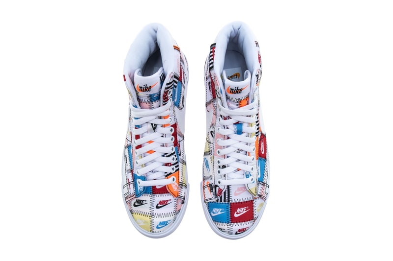Nike Blazer Low & Mid Premium Multicolor Pack Release Info "BLACK/MULTI COLOR" "White/MULTI COLOR" patchwork ci9887-100 ci9888-00 drop date info price 