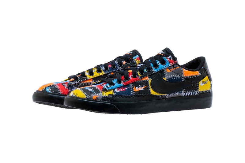 Nike Blazer Low & Mid Premium Multicolor Pack Release Info "BLACK/MULTI COLOR" "White/MULTI COLOR" patchwork ci9887-100 ci9888-00 drop date info price 