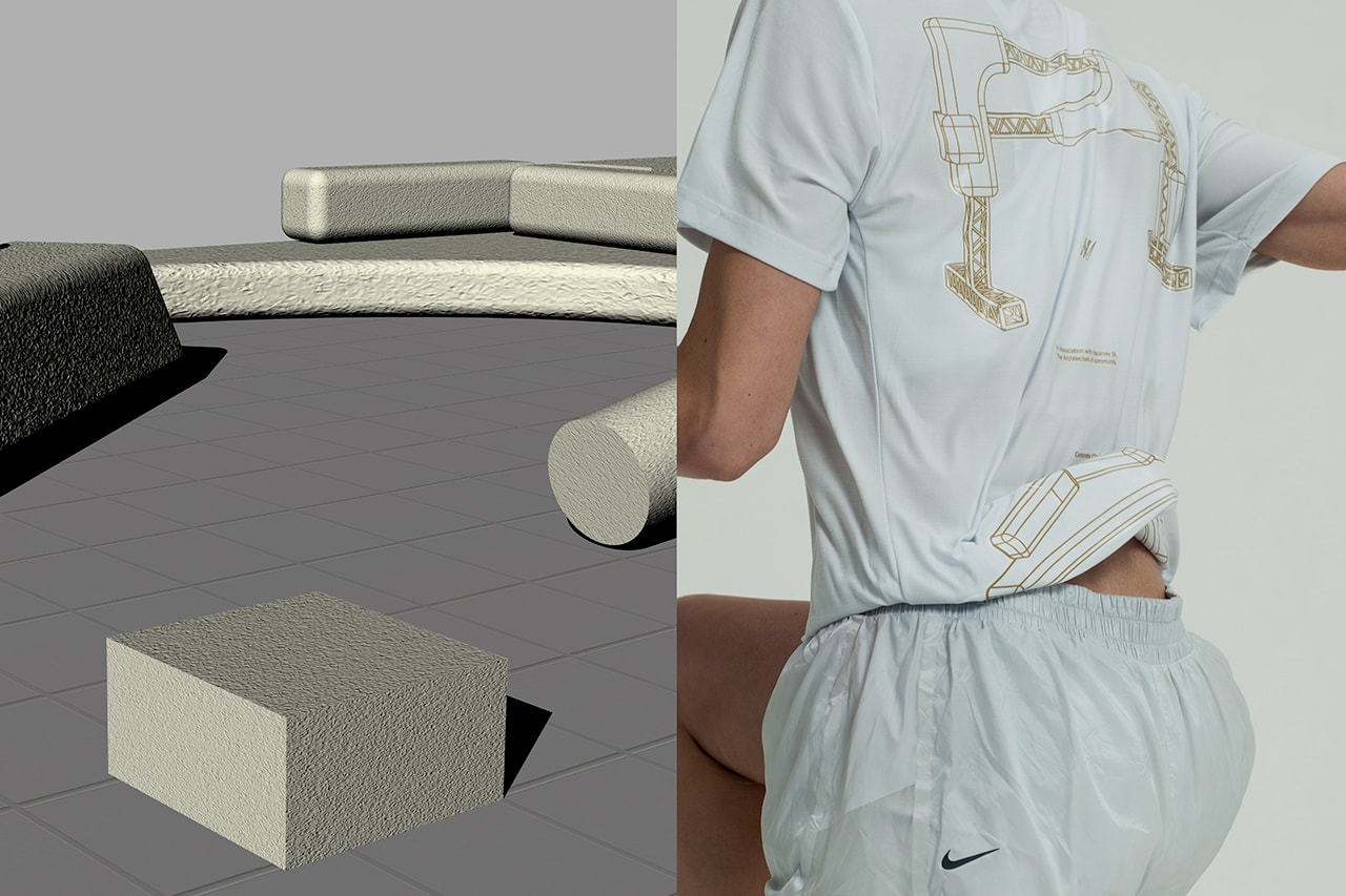 Nike Hackney Half Marathon 5k Concrete Objects Samuel Ross Jobe Burns Medals Start Finish Gantry Finisher T-Shirt Community Resting Area Design