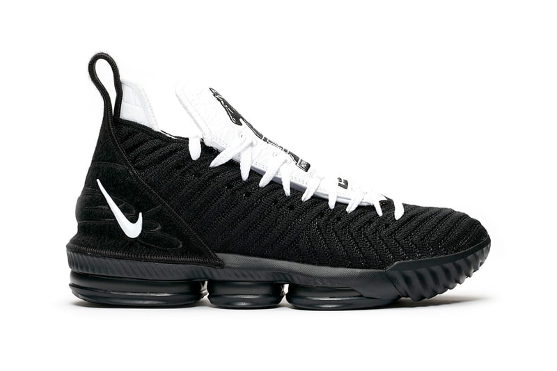 nike basketball lebron xvi 16 four horsemen release black white colorway 2019 lebron james maverick carter rich paul randy mims Ci7862-001