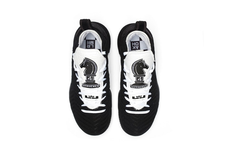 nike basketball lebron xvi 16 four horsemen release black white colorway 2019 lebron james maverick carter rich paul randy mims Ci7862-001