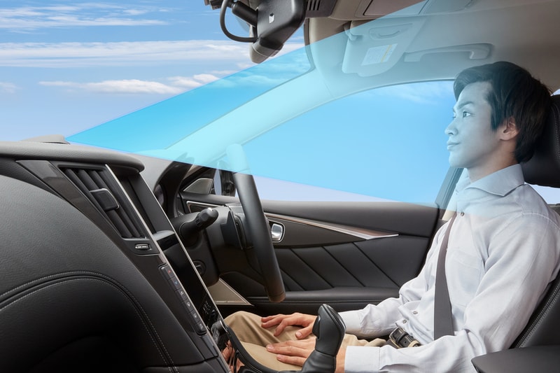 Nissan Skyline Self Driving Autonomous Cars Japan 2019 Debut ProPilot 2.0 Japanese Law Dash Camera Speed Lane Change Sonar AMV Monitor Radar 