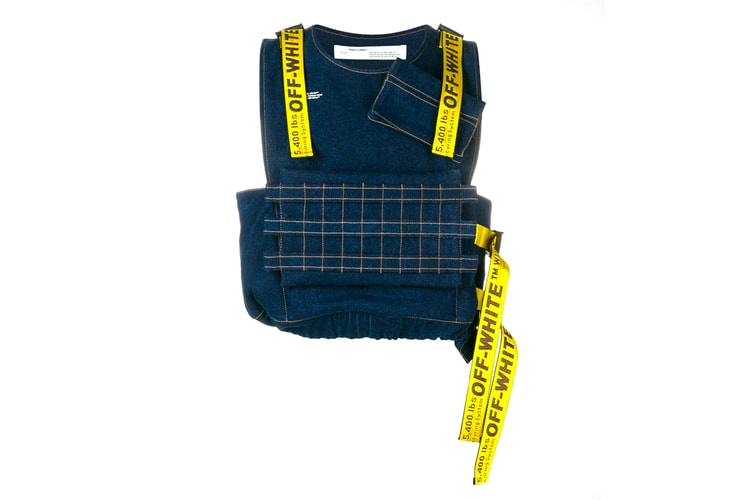Off-White™ Presents Another Way to Carry Your Stuff With Its Logo Strap Denim Vest