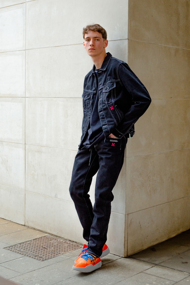 off white virgil abloh the webster exclusive capsule collection spring summer 2019 moto wrap sneaker floral pajama shirt 