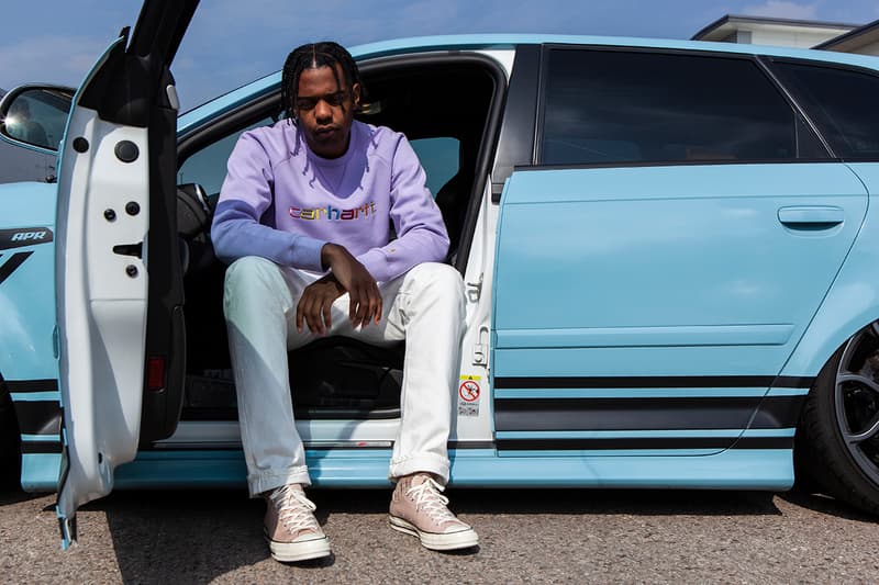 Oi Polloi Carhartt WIP Work In Progress Collaboration Capsule Collection Sweaters Spring Summer 2019 SS19 White Soft Lavender Loden Soft Aloe Volkswagen GTI