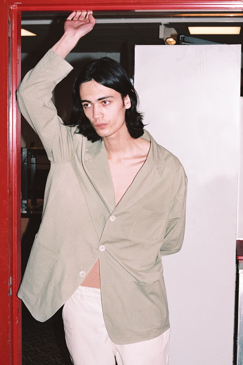 Our Legacy Pre-Fall 2019 Lookbook Release Details First Look Christopher Nying Menswear Womenswear Sweatshirt Workwear Jacket Carpenter Pants Trousers T-Shirt Graphic Sweatshirt Cardigan Buy Cop Purchase web store