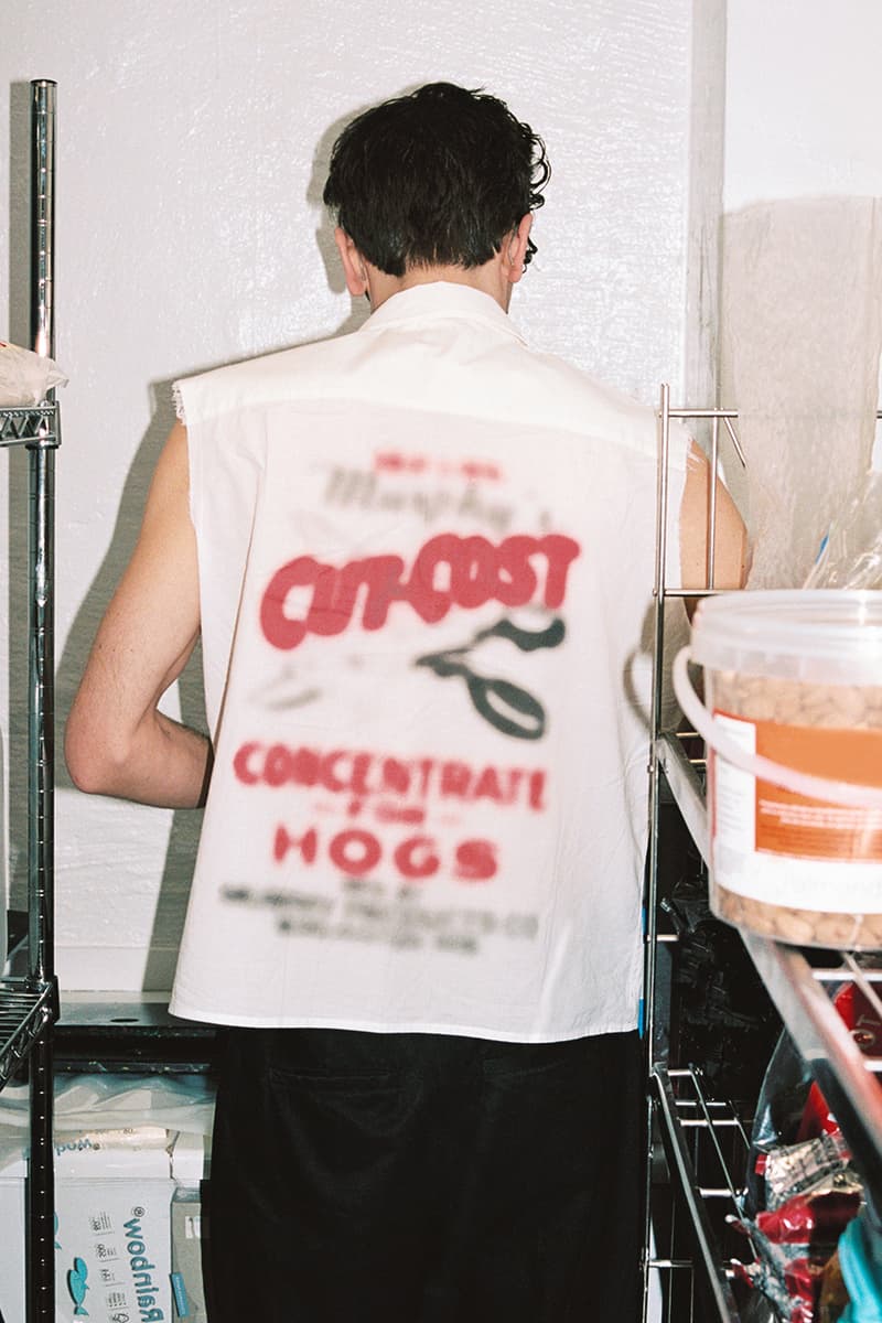 Our Legacy Pre-Fall 2019 Lookbook Release Details First Look Christopher Nying Menswear Womenswear Sweatshirt Workwear Jacket Carpenter Pants Trousers T-Shirt Graphic Sweatshirt Cardigan Buy Cop Purchase web store