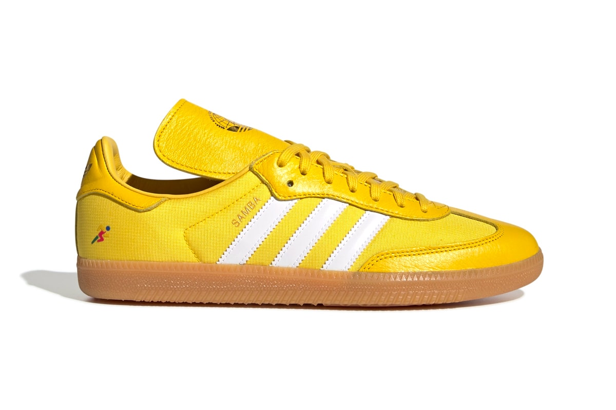 Oyster Holdings x adidas Originals OG Samba Capsule "World Traveller's Cup." Red/White Down EQT Yellow/FTWR White Blue/FTWR White