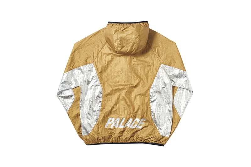 Palace Summer 2019 Week 5 Drop List every piece releasing buy cop purchase foil jacket irie t-shirt striped argyle knit polo denim stone washed shirt cap hat bag tee very powerful slick