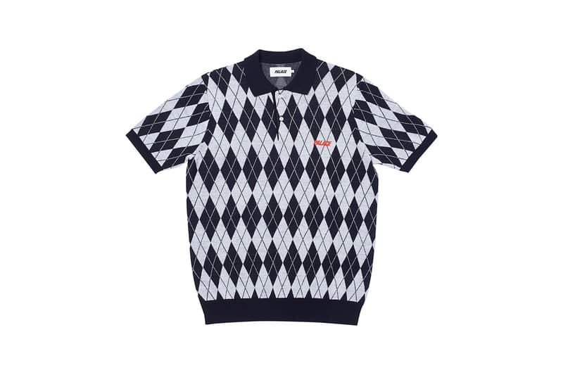 Palace Summer 2019 Week 5 Drop List every piece releasing buy cop purchase foil jacket irie t-shirt striped argyle knit polo denim stone washed shirt cap hat bag tee very powerful slick