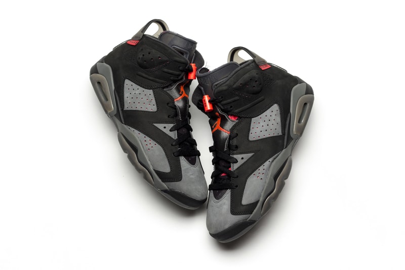 Paris Saint-Germain x Air Jordan 6 Closer Look psg footwear collaborations