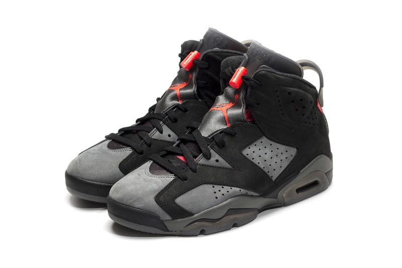 Paris Saint-Germain x Air Jordan 6 Closer Look psg footwear collaborations