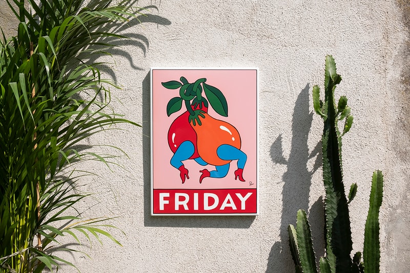Parra CASE STUDYO "Friday" Artwork 1 of 100 Indoor Outdoor Numbers Signed Painting metal enamel screen print Amsterdam The Netherlands Rockwell Clothing