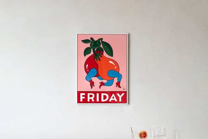 Parra CASE STUDYO "Friday" Artwork 1 of 100 Indoor Outdoor Numbers Signed Painting metal enamel screen print Amsterdam The Netherlands Rockwell Clothing
