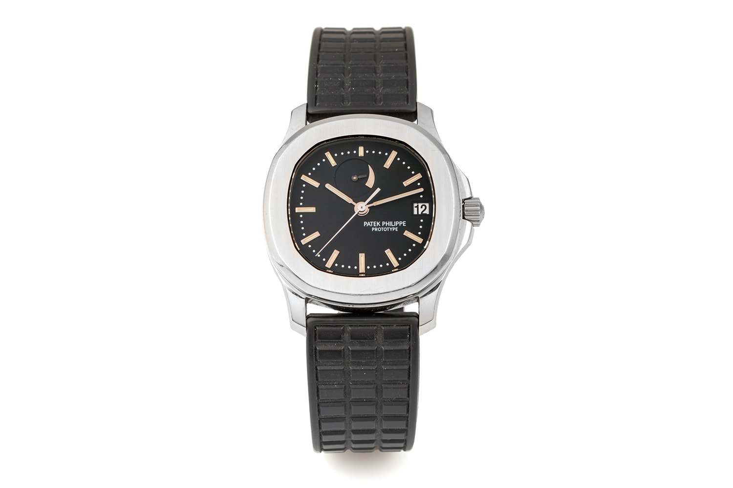 Patek Philippe Aquanaut Prototype 5060 Auction Sale Price antiquorum swiss watchmaking 