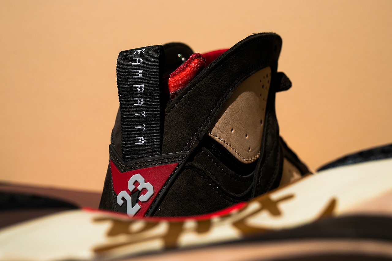 Patta x Air Jordan 7 Collab Closer Look Air Nike First Cop Purchase Buy Sneakers Trainers Kicks Footwear 