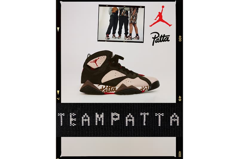 Patta Jordan Brand 7 XII Apparel Sneakers Footwear Collection Collaboration Release Details Drop Date buy cop purchase neymar jr psg brazil cosima