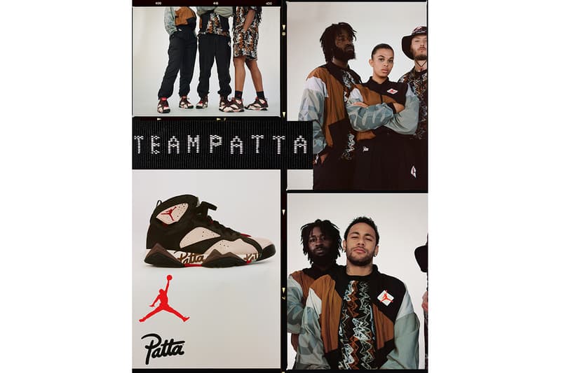 Patta Jordan Brand 7 XII Apparel Sneakers Footwear Collection Collaboration Release Details Drop Date buy cop purchase neymar jr psg brazil cosima