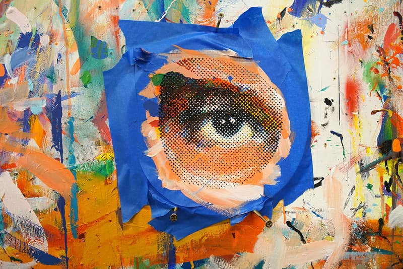 Paul Insect "There's More Upstairs" Exhibition Allouche Gallery Arts British Artist Paris Mixed Media Colorful Prints People Faces Portraiture