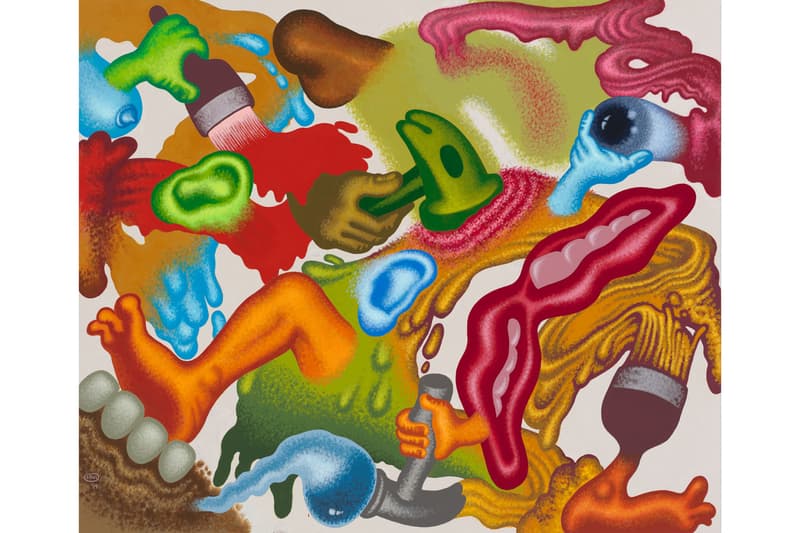 peter saul erik parker nanzuka exhibition artworks paintings collaborations tokyo japan