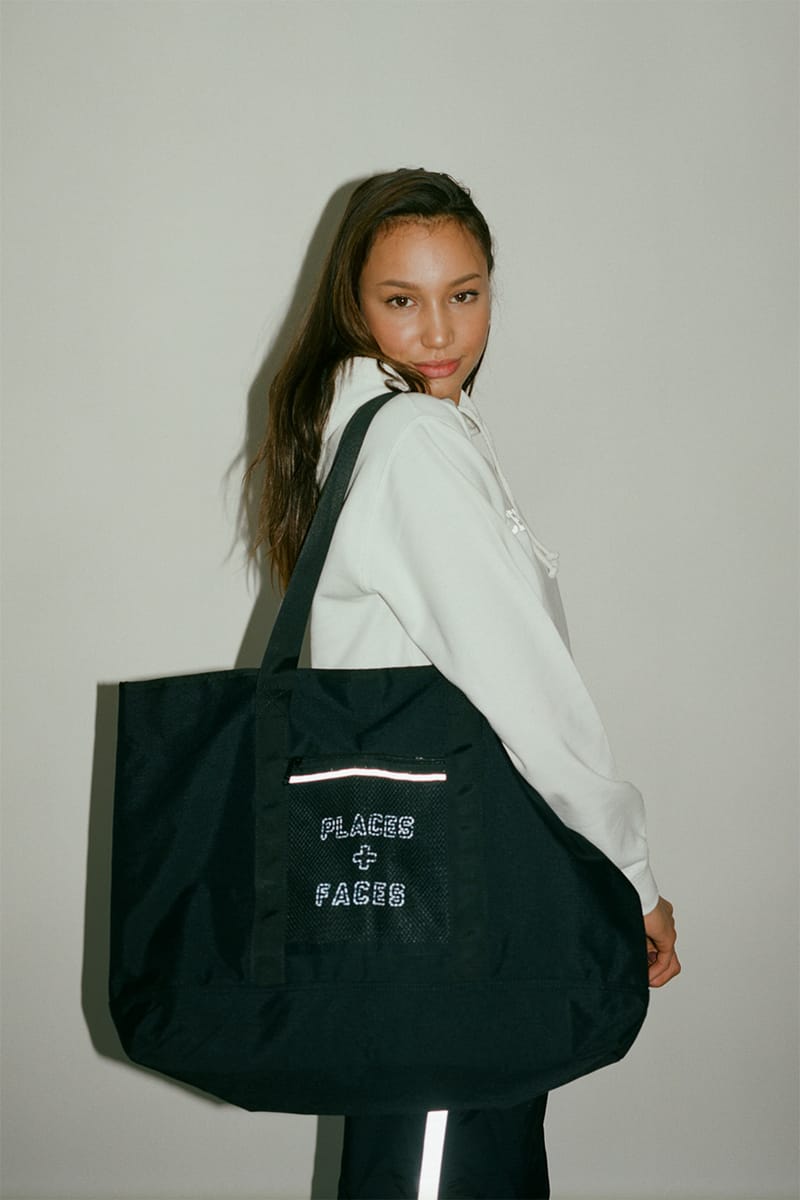 places and faces tote bag