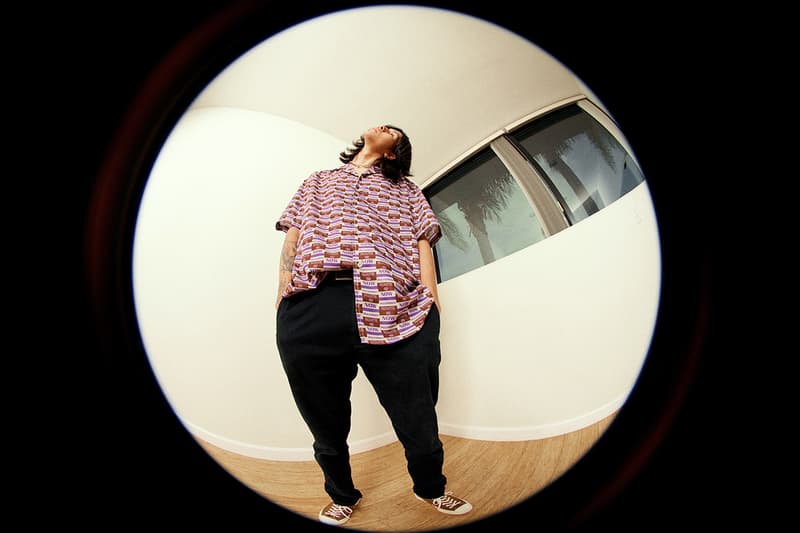 PLEASURES Summer 2019 Collection Alex James Vibrant Panic Los Angeles streetwear fish-eye lens lookbook