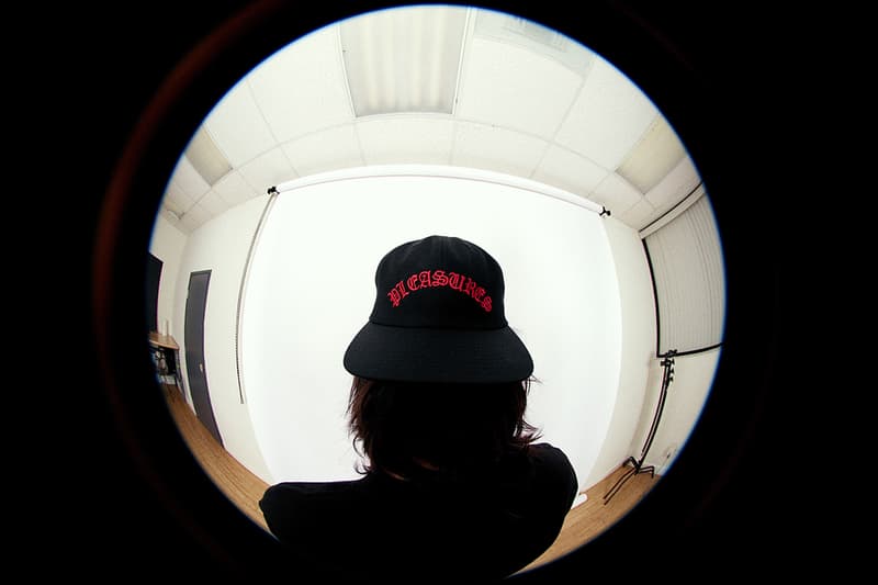 PLEASURES Summer 2019 Collection Alex James Vibrant Panic Los Angeles streetwear fish-eye lens lookbook