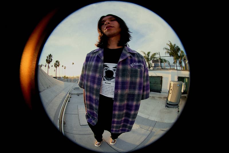 PLEASURES Summer 2019 Collection Alex James Vibrant Panic Los Angeles streetwear fish-eye lens lookbook