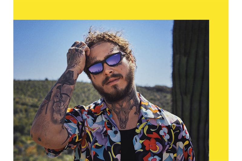 Post Malone Arnette Sunglasses Release BRT600LS eyewear purple green orange