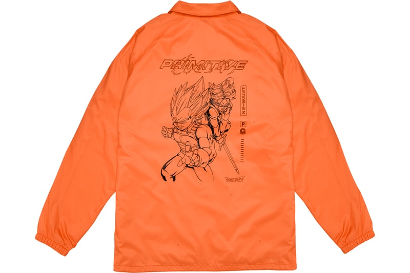 Primitive Skateboarding x Dragon Ball Z Collaboration 4 Final Collection goku coach coaches jackt tee t shirt skateboard deck