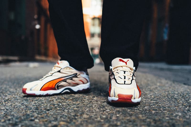 puma inhale origin 2000 sneaker summer melon high risk red colorway release may 2019