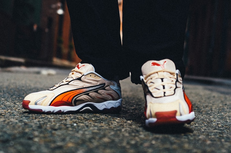 puma inhale origin 2000 sneaker summer melon high risk red colorway release may 2019 