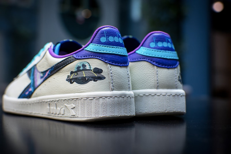 Diadora Rick and Morty Collaboration Collection Sneakers Apparel Sweatshirt GAME Camaro Silhouettes Adult Swim Cartoon Pop Culture Footlocker intergalactic designs patches illustrations 