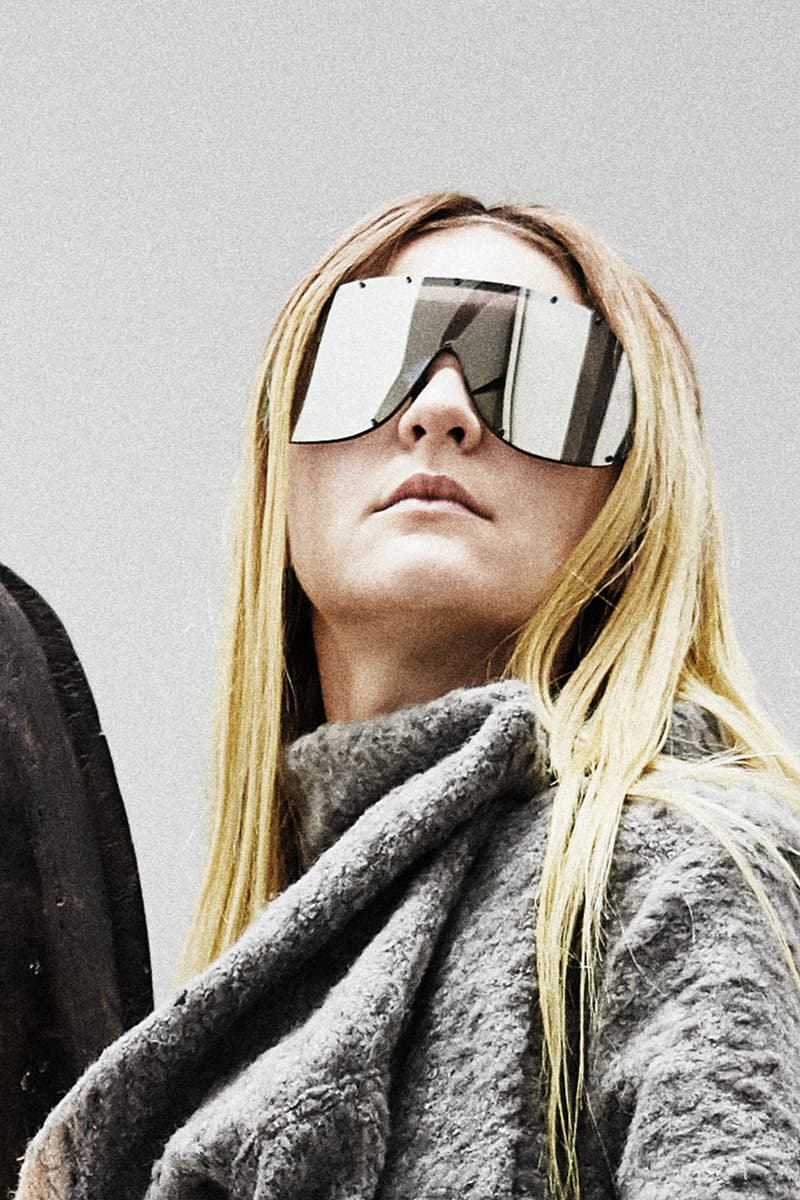 rick owens eyewear collection campaign spring summer 2019 the shield the rick frame sunglasses 