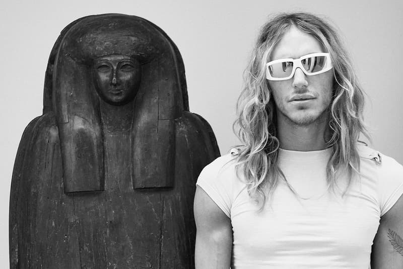 rick owens eyewear collection campaign spring summer 2019 the shield the rick frame sunglasses 