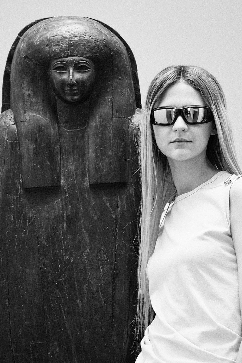 rick owens eyewear collection campaign spring summer 2019 the shield the rick frame sunglasses 