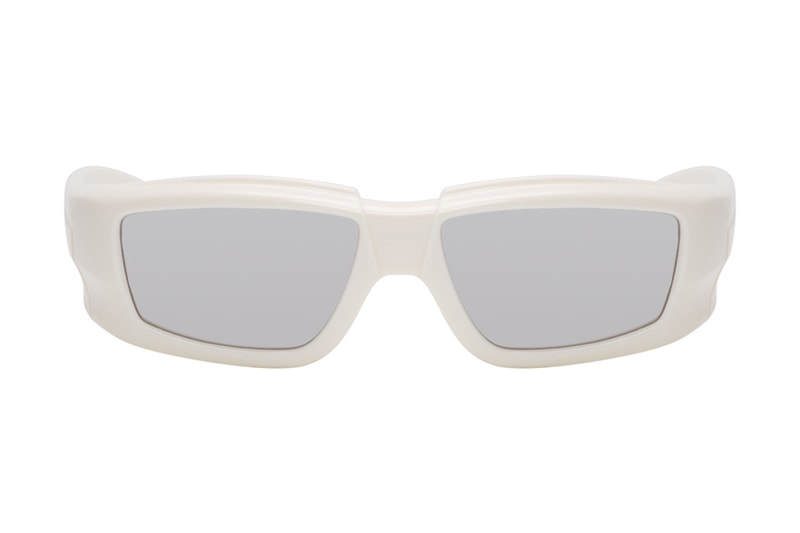 Rick Owens Larry Rick Sunglasses 2019 Capsule Eyewear Memory Flex™ Nylon Sculpture bulky shades transparent grey black lenses