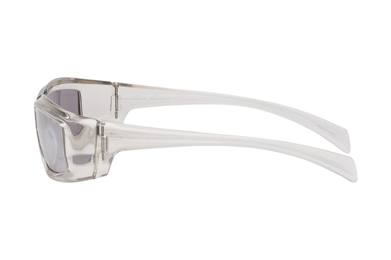 Rick Owens Larry Rick Sunglasses 2019 Capsule Eyewear Memory Flex™ Nylon Sculpture bulky shades transparent grey black lenses